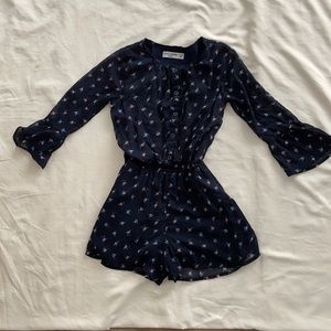 Abercrombie kids long sleeve flower dress